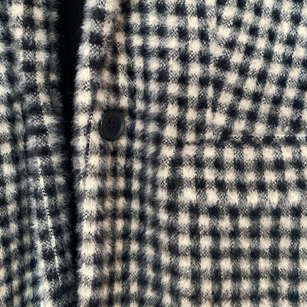 Loft petite checkered peacoat - Picture 3 of 3